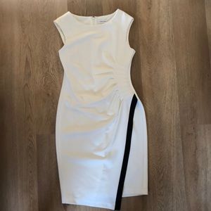 White Calvin Klein dress!
